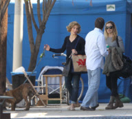 EXCLUSIVE - FIRST-PIX Jessica Biel "wigs out" on the set of 'Hitchcock