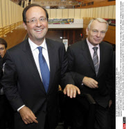 NANTES: Francois Hollande arts meeting BIS 2012