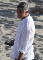 George Clooney Showing Off His New Best Friend