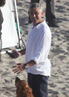 George Clooney Showing Off His New Best Friend