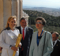 Olympic Flame Torch Ceremony, Acropolis, Athens, Greece - 16 May 2012
