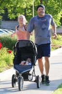 *EXCLUSIVE* Chuck Liddell takes the family for a hard core workout