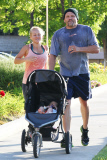*EXCLUSIVE* Chuck Liddell takes the family for a hard core workout