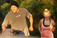 *EXCLUSIVE* Chuck Liddell takes the family for a hard core workout