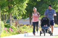 *EXCLUSIVE* Chuck Liddell takes the family for a hard core workout