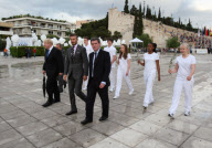 Olympic Flame handover ceremony in Athens