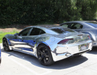 EXCLUSIVE Justin Bieber takes his chrome-wrapped Fisker Karma to La Paz - Part 2