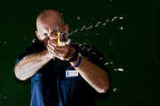 Londons Metropolitan Police train to use Taser stun guns. 