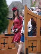 Wedding of Camilla Hook to Sam Holland.at Aberlady Parish Church in East Lothian Scotland, Britain