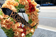 Tributes on the Bee Gee's star following the death of Robin Gibb, Hollywood Walk of Fame, Los Angeles, America - 21 May 2012