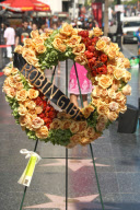 Tributes on the Bee Gee's star following the death of Robin Gibb, Hollywood Walk of Fame, Los Angeles, America - 21 May 2012