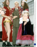 Dame Vivienne Westwood (dbe 01/2006) - Fashion Designers 10th December 1992 Dame Vivienne Westwood (dbe 01/2006) Fashion Designer With Models Lisa Worthington (princess Di) And Helen Fairbrother (jerry Hall)./...fashion Designers