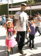 Travis Barker Takes Landon and Alabama to Doctor