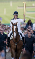 Olympic Torch Relay, Cheltenham race course, Britain - 23 May 2012