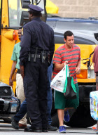 Stars of "Grown Ups 2" Film Scenes with Shaquille O'Neal