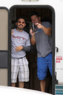 *EXCLUSIVE* Mark Wahlberg cools down with a VAMPT!