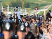 Olympic Torch Relay, Cheltenham race course, Britain - 23 May 2012