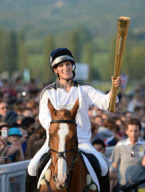 Olympic Torch Relay, Cheltenham race course, Britain - 23 May 2012