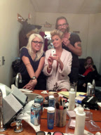 Kate Upton backstage at Saturday Night Live