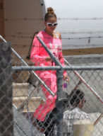 Exclusive: J-Lo & Casper Return To Los Angeles