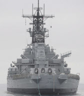 USS Iowa arrvies in Los Angeles