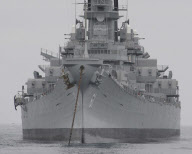 USS Iowa arrvies in Los Angeles