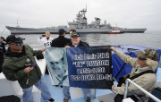 USS Iowa arrvies in Los Angeles