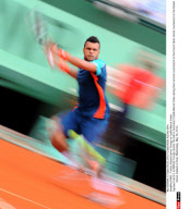 PARIS : Tennis, Roland Garros Tsonga vs Cedrik-Marcel Stebe