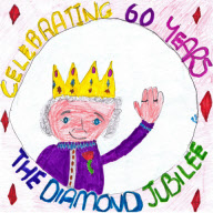 Children draw pictures of the Queen to celebrate Diamond Jubilee, Britain - 30 May 2012