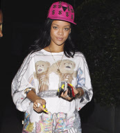Rihanna leaves Giorgio Baldi in an unattractive shirt