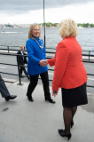 Hilary Clinton visits Sweden
