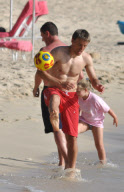 Phil Neville and family holiday