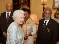 The Queen's Diamond Jubilee, Reception for Commonwealth Governor Generals, Buckingham Palace, London, Britain - 05 Jun 2012