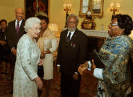 The Queen's Diamond Jubilee, Reception for Commonwealth Governor Generals, Buckingham Palace, London, Britain - 05 Jun 2012