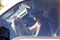 *EXCLUSIVE*  Nicollette Sheridan is a Calvin Kline Cowgirl