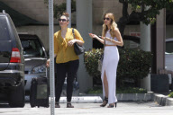 *EXCLUSIVE* Russell Brand meets with a sexy blonde in Culver City