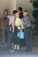Emma Stone and Andrew Garfield check out of the Sunset Towers