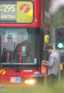 Exclusive Henry Cavill seen Catching a Bus