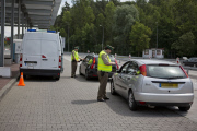 Grenzkontrollen am Grenzübergang Swiecko-Frankfurt (Oder)