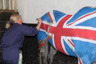 Very British - Pferd mit Flaggenmotiv