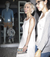 Ashley Simpson leaving at event at Kitson