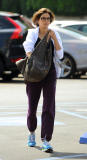Teri Hatcher Braves The Wind To Run Errands
