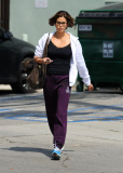 Teri Hatcher Braves The Wind To Run Errands