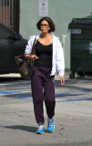 Teri Hatcher Braves The Wind To Run Errands