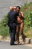 Nake Man gets arrested near Orlando Bloom's House