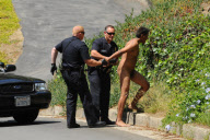 Nake Man gets arrested near Orlando Bloom's House