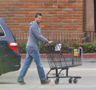 Brooke Burke and David Charvet Pack the Car with Groceries