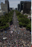 MEXICO: YO SOY 132 PROTEST IN MEXICO CITY