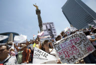 MEXICO: YO SOY 132 PROTEST IN MEXICO CITY