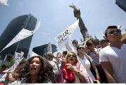 MEXICO: YO SOY 132 PROTEST IN MEXICO CITY